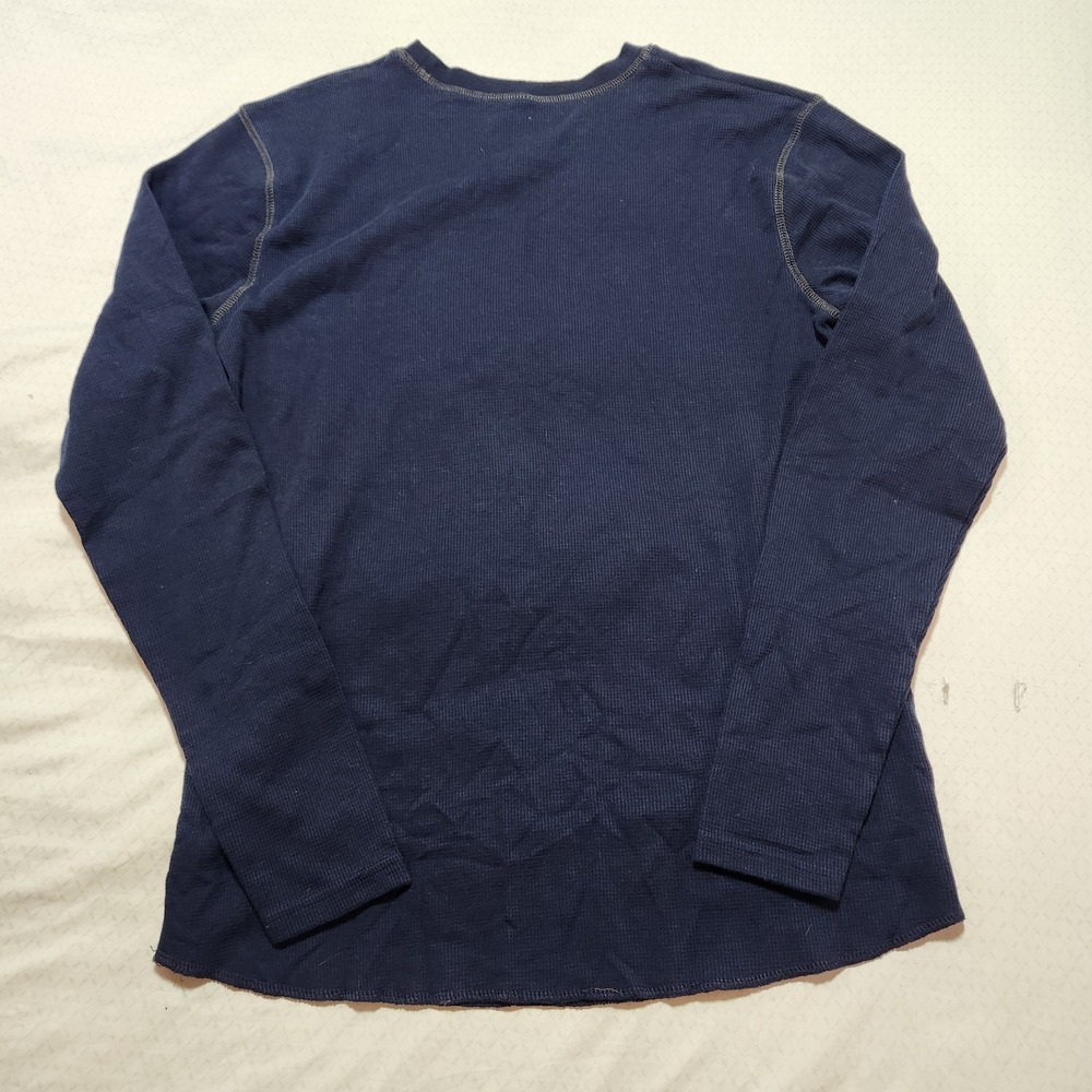Super Mario Long Sleeve Thermal Graphic Shirt Size Large Dark Navy Blue - Picture 5 of 6